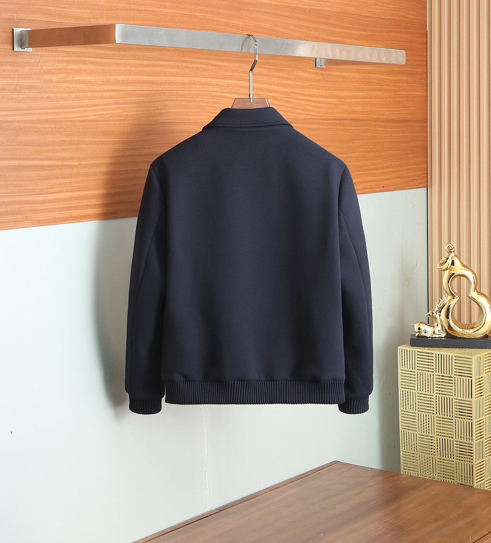 Loro Piana Wool Collared Business Casual Jacket – 2025FW
