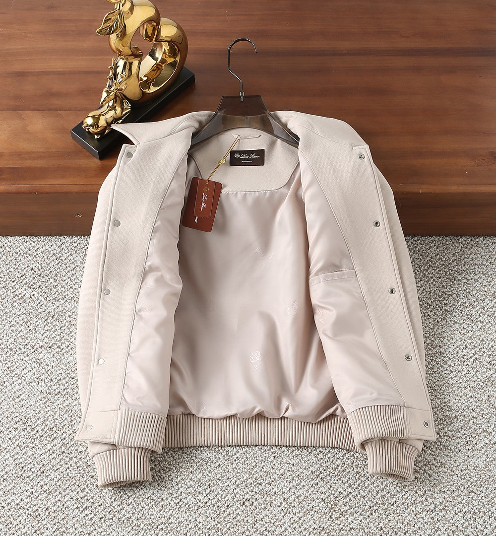 Loro Piana Wool Collared Business Casual Jacket – 2025FW