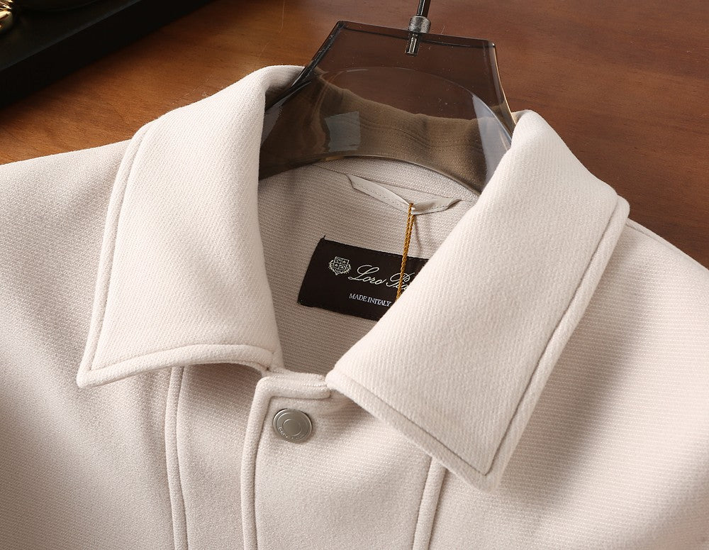 Loro Piana Wool Collared Business Casual Jacket – 2025FW