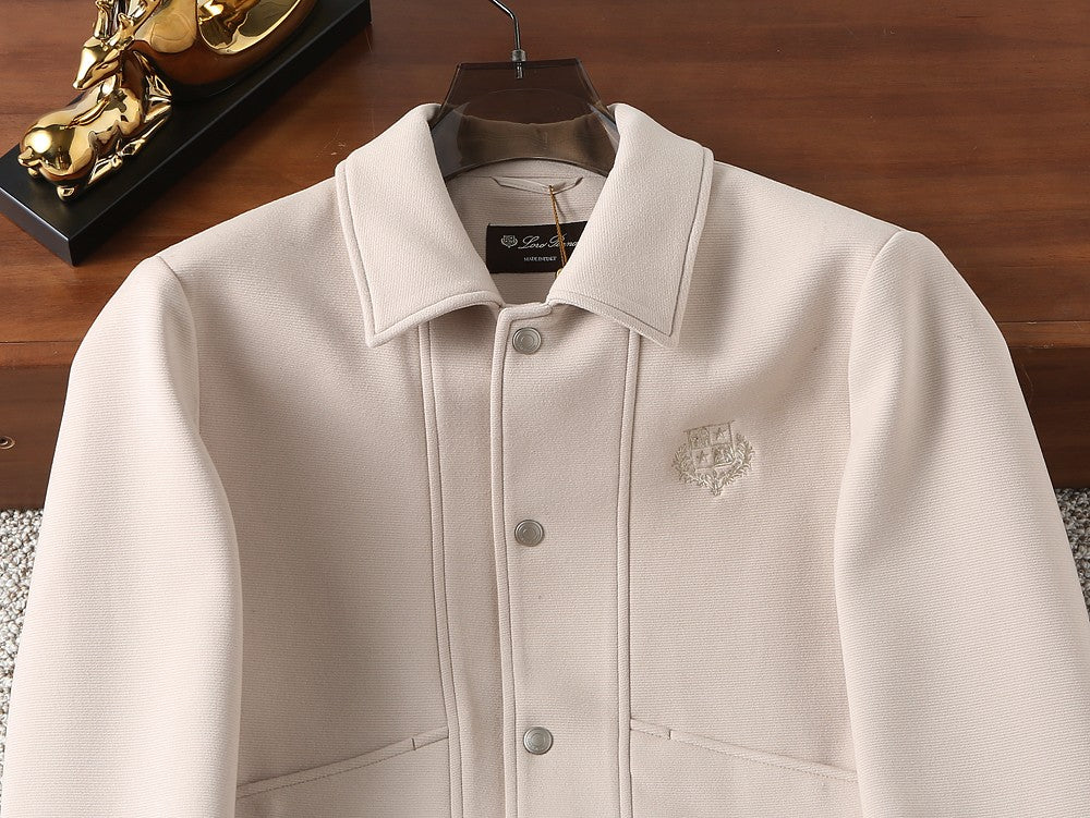 Loro Piana Wool Collared Business Casual Jacket – 2025FW
