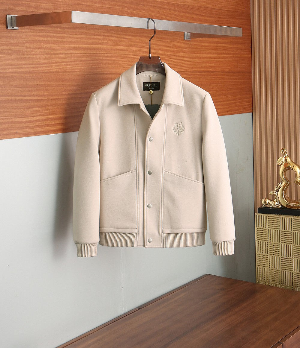 Loro Piana Wool Collared Business Casual Jacket – 2025FW