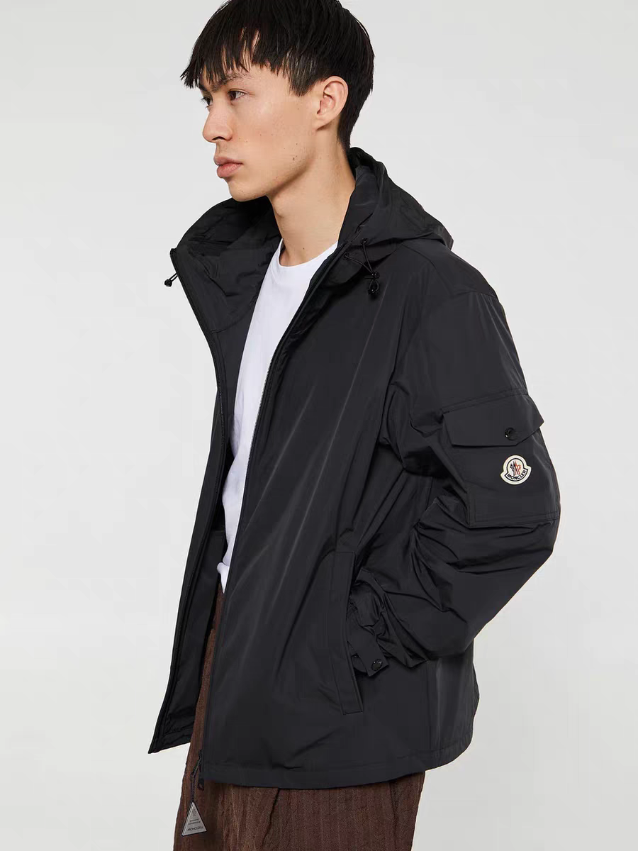 Moncler Classic Maya Hooded Windbreaker Jacket