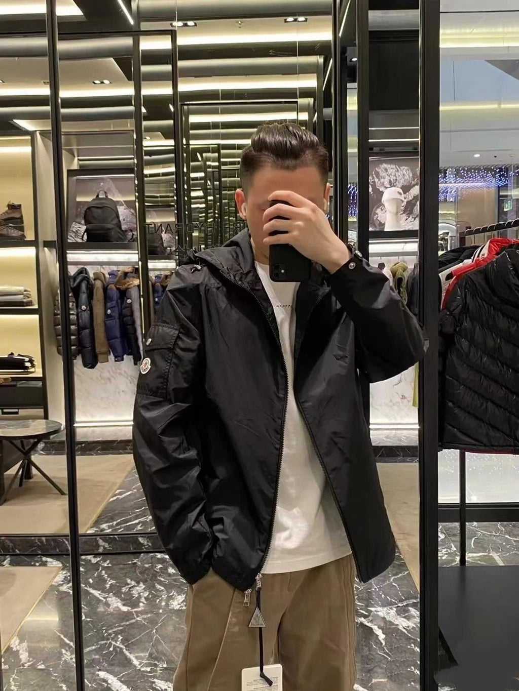 Moncler Classic Maya Hooded Windbreaker Jacket