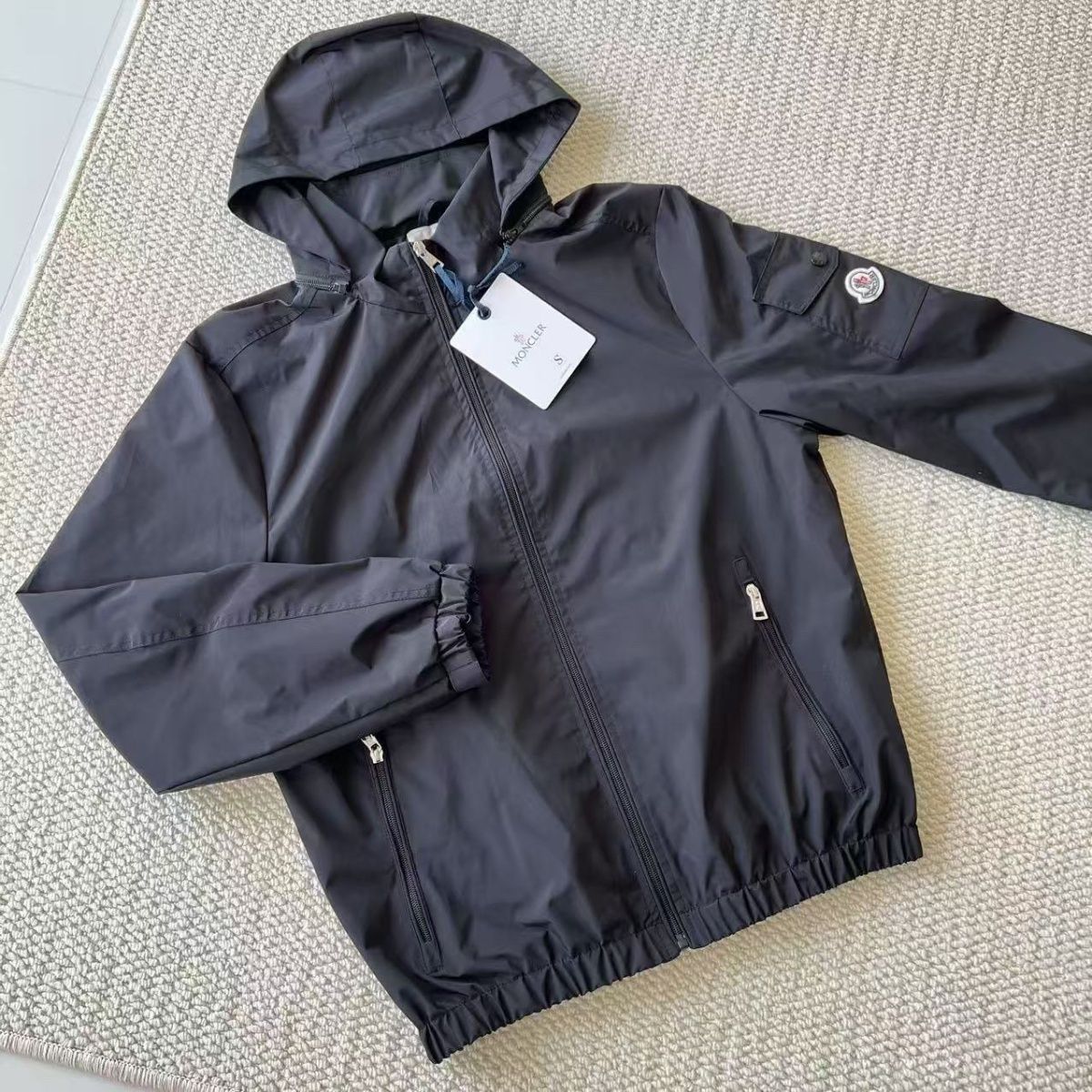 Moncler Classic Maya Hooded Windbreaker Jacket
