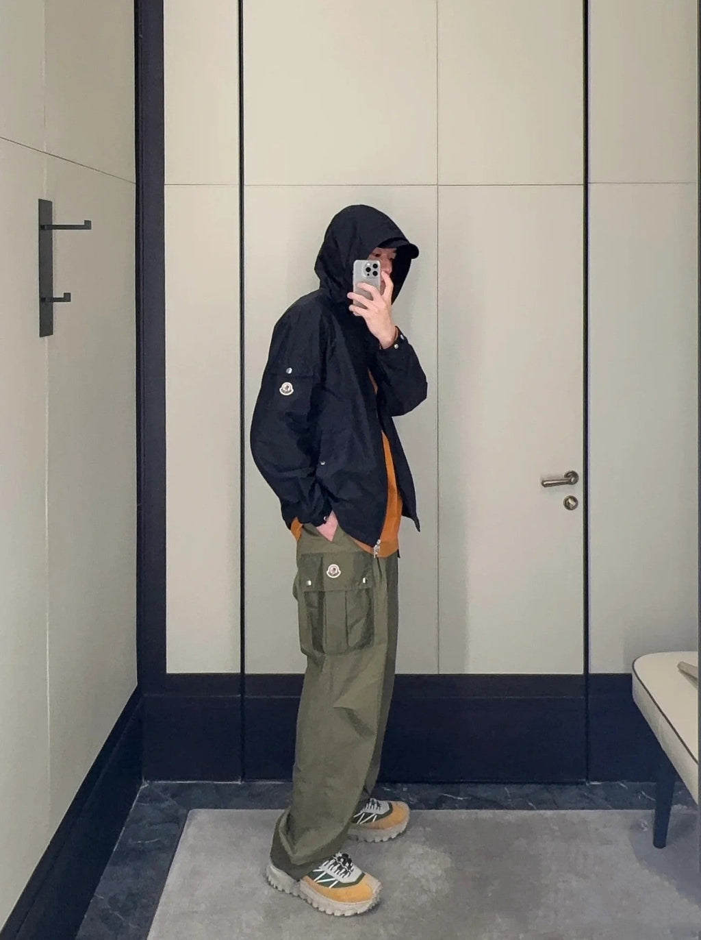Moncler Classic Maya Hooded Windbreaker Jacket