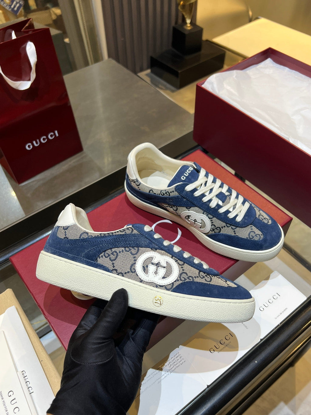 Gucci Retro German Training Sneakers