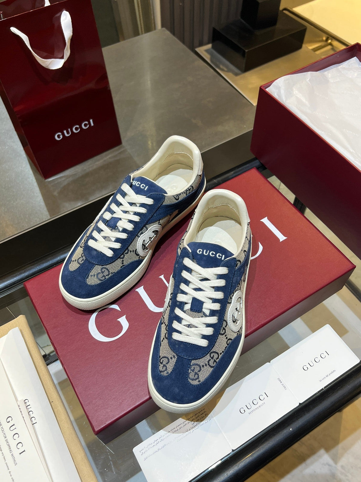 Gucci Retro German Training Sneakers