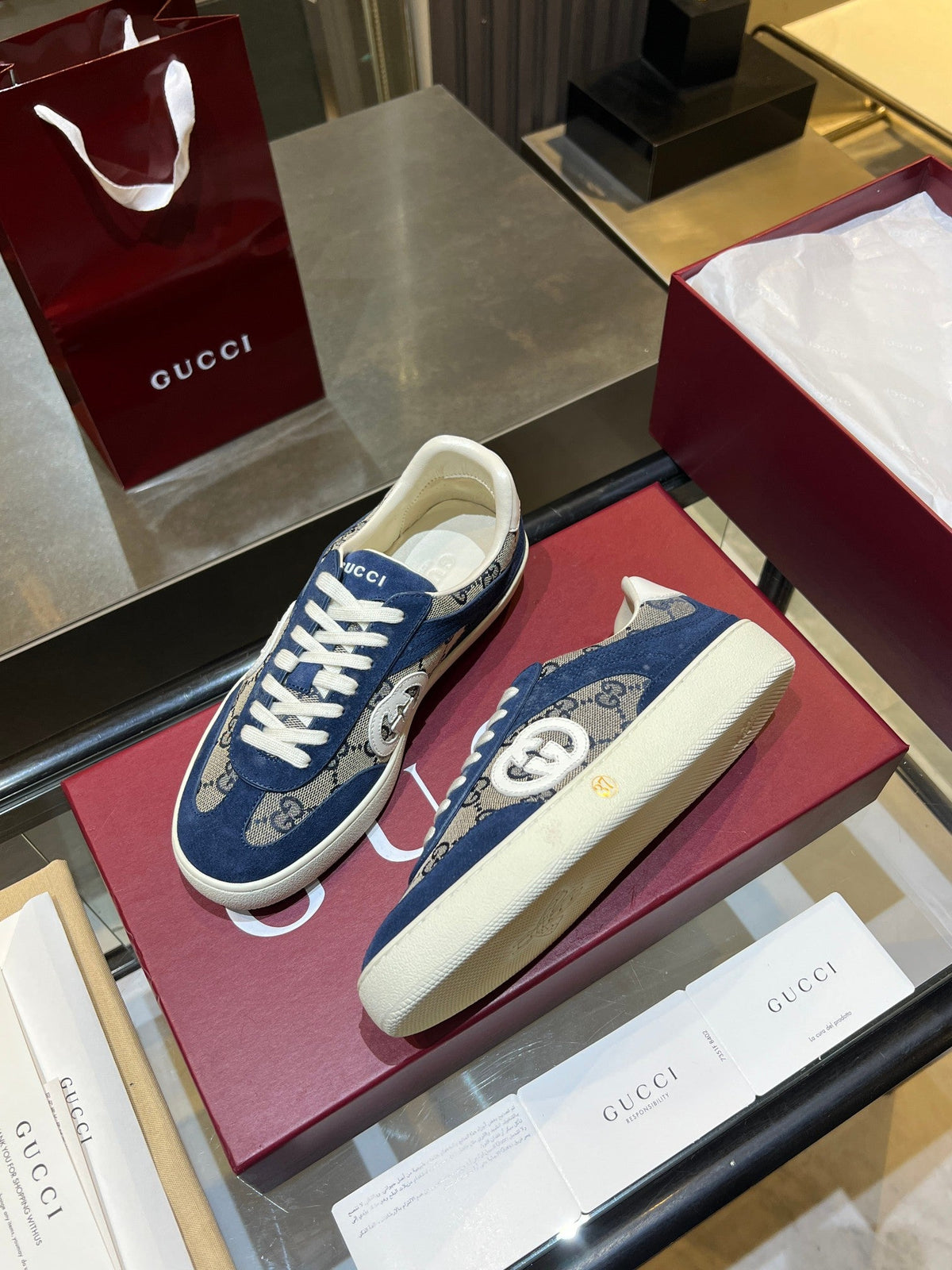Gucci Retro German Training Sneakers