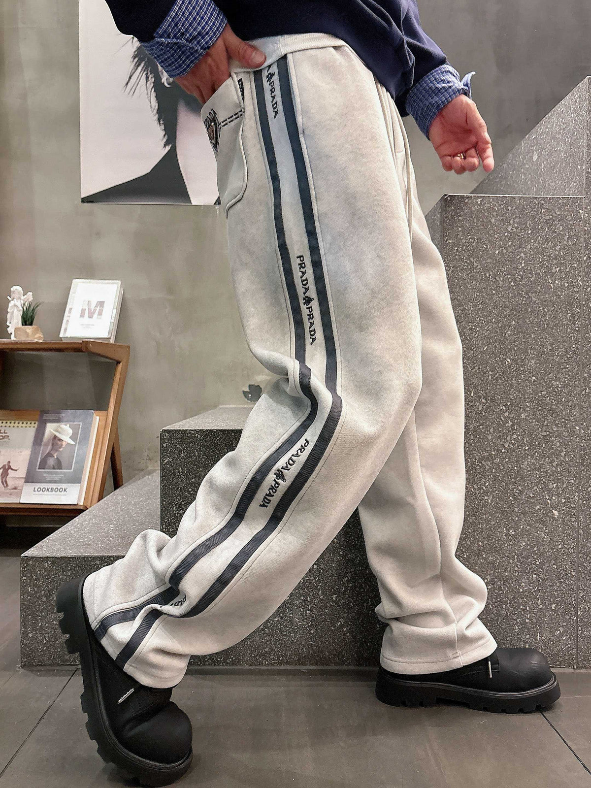 Prada Classic Logo Casual Pants – 2025FW