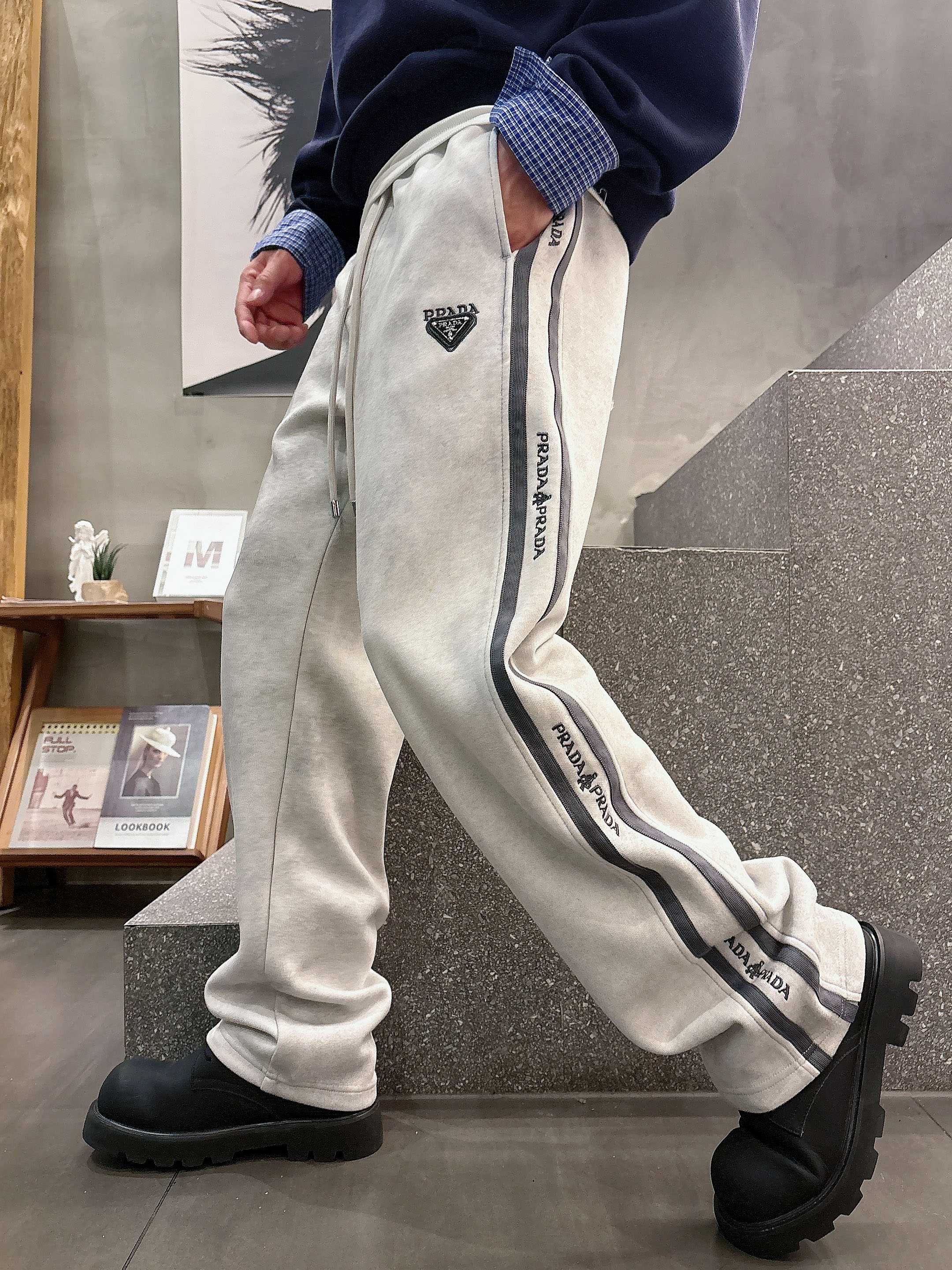 Prada Classic Logo Casual Pants – 2025FW