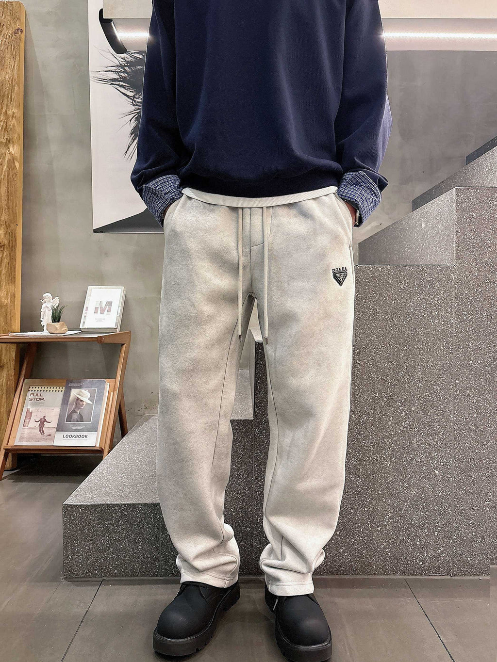 Prada Classic Logo Casual Pants – 2025FW