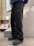 Prada Classic Logo Casual Pants – 2025FW