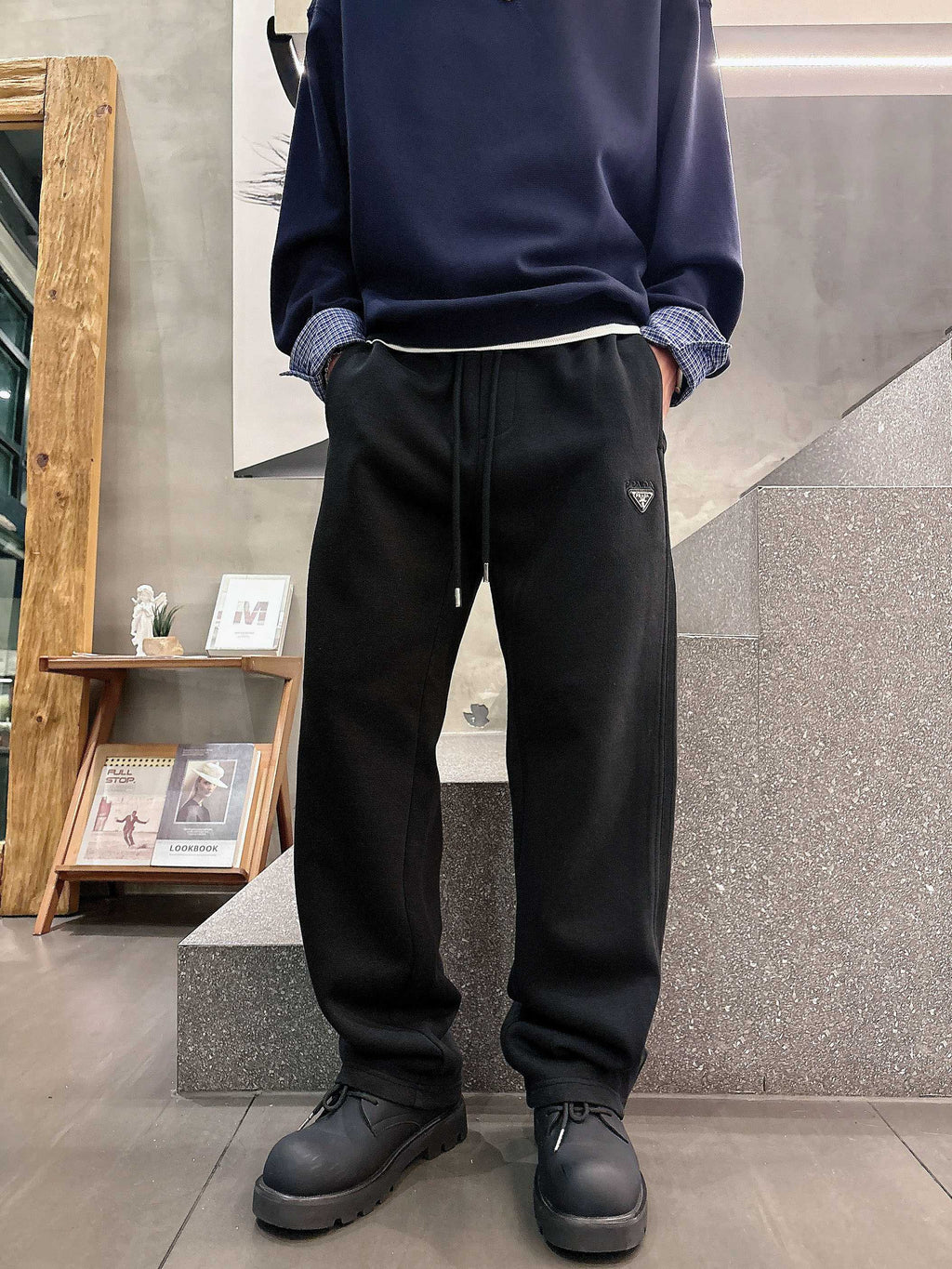 Prada Classic Logo Casual Pants – 2025FW