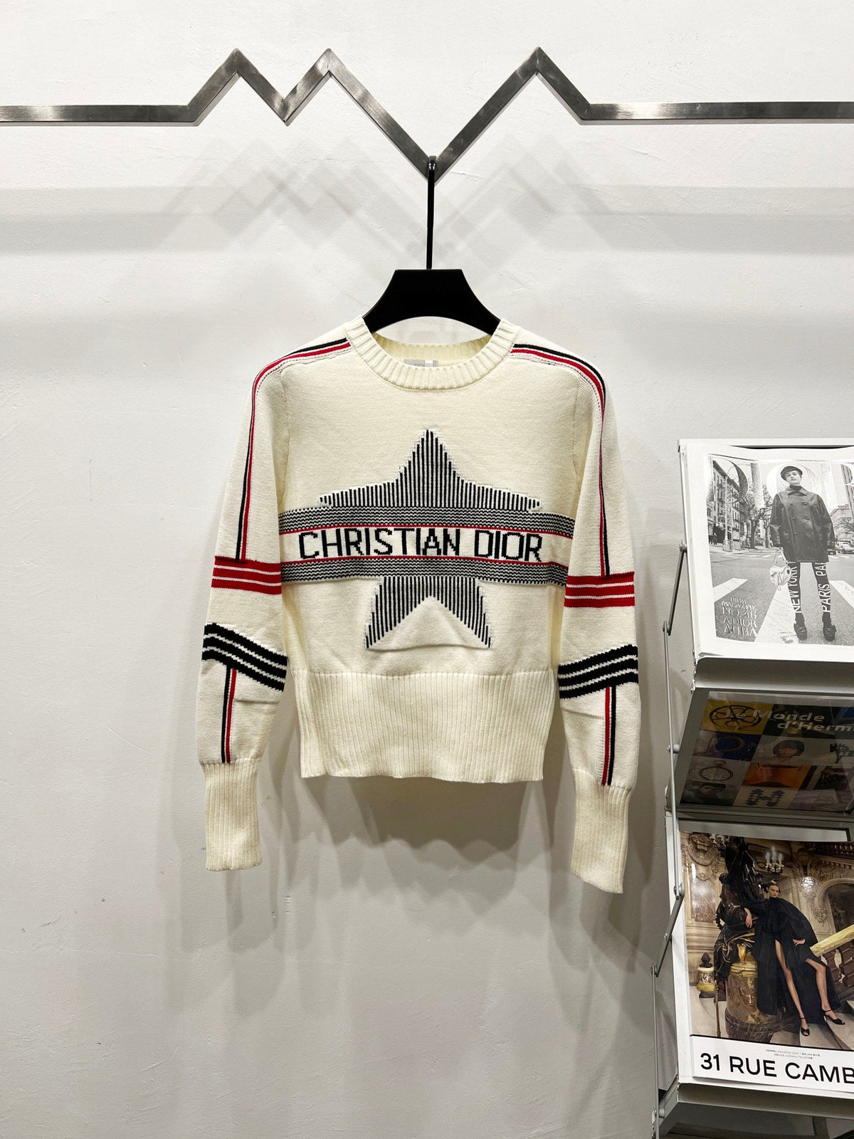 Dior x Peter Doig Ski Series Sailor Collar Knit Sweater – 23FW