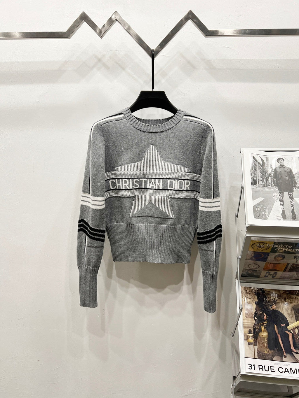 Dior x Peter Doig Ski Series Sailor Collar Knit Sweater – 23FW