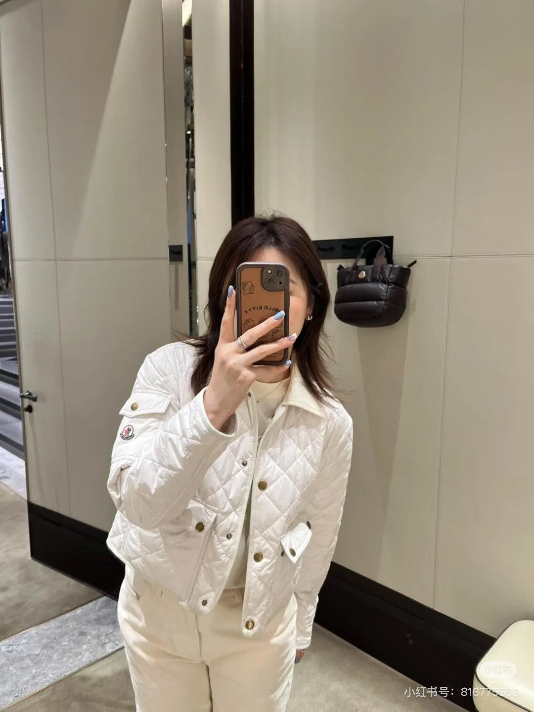 Moncler Diamond Quilted Padded Short Jacket