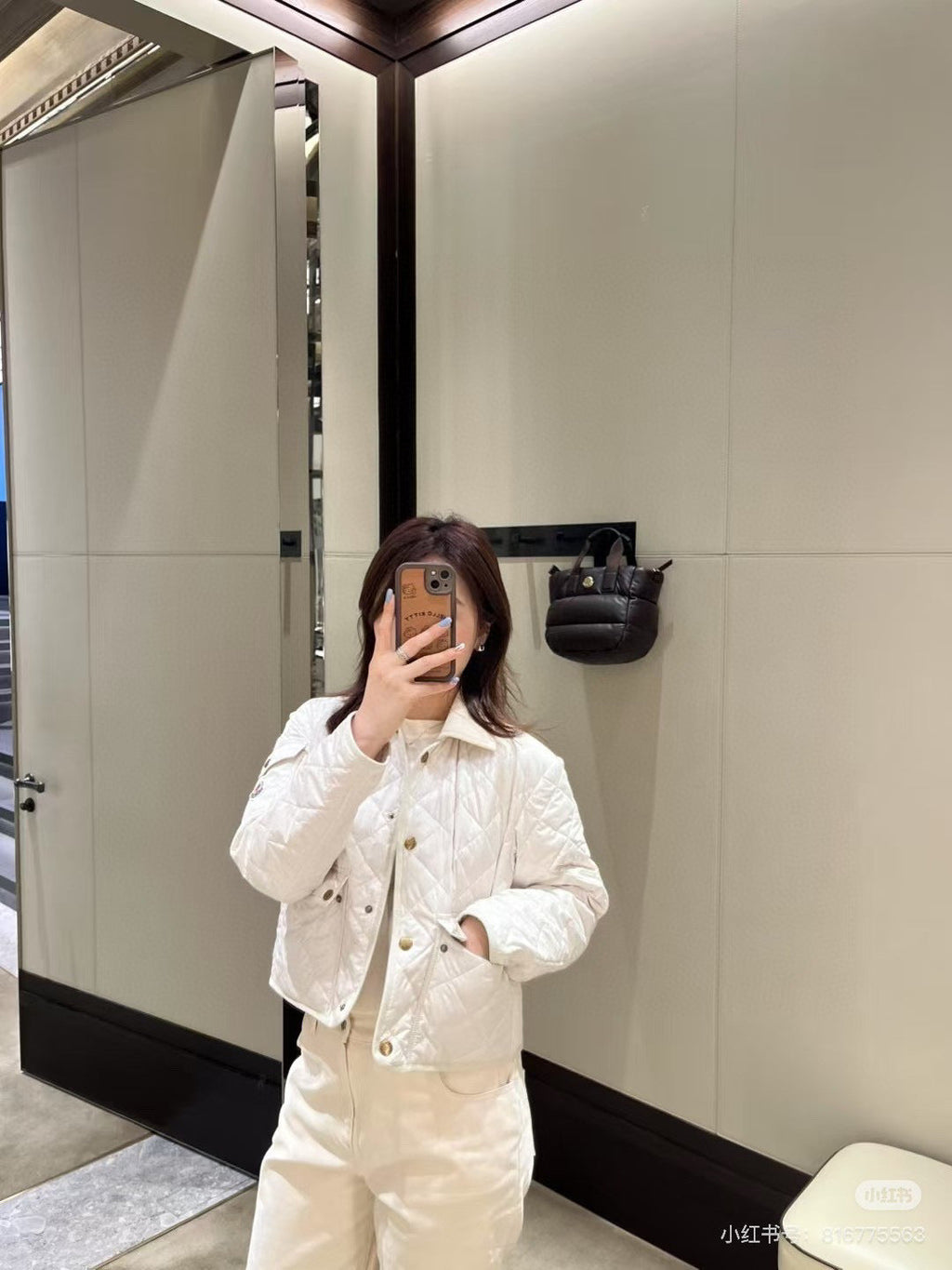 Moncler Diamond Quilted Padded Short Jacket