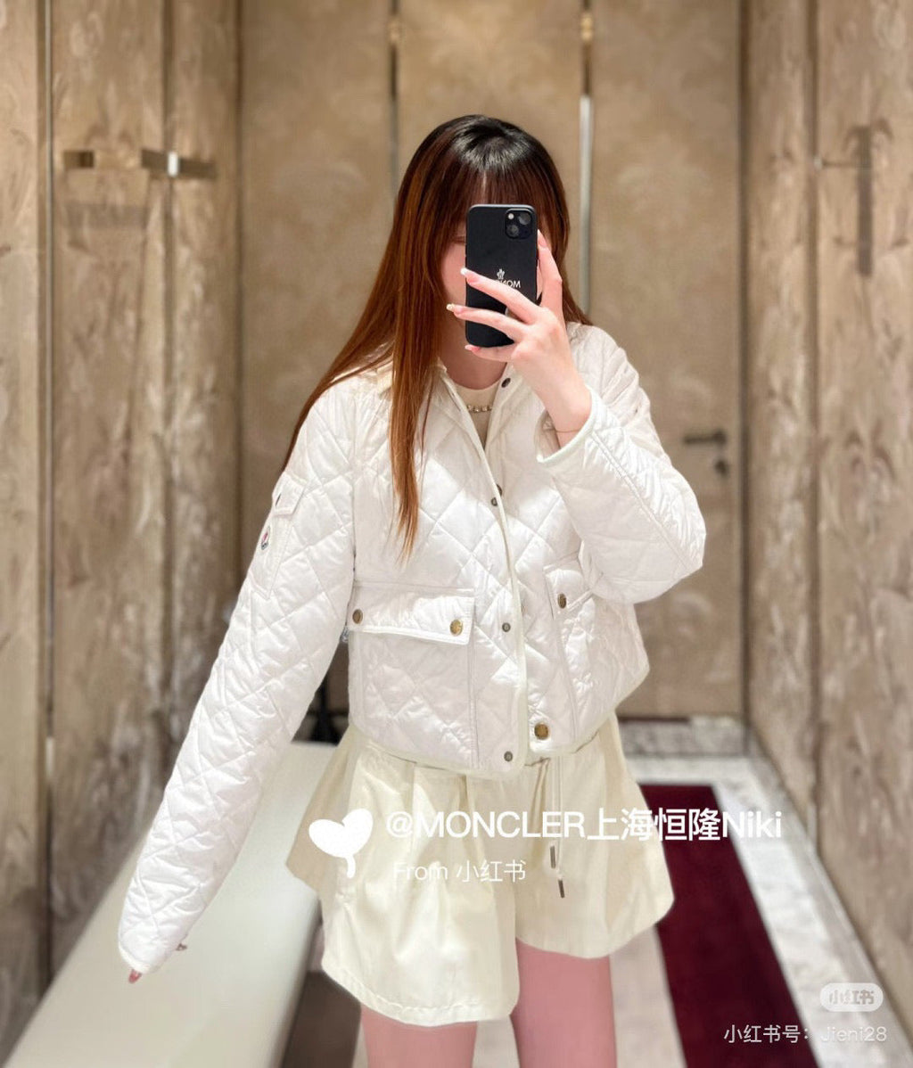 Moncler Diamond Quilted Padded Short Jacket