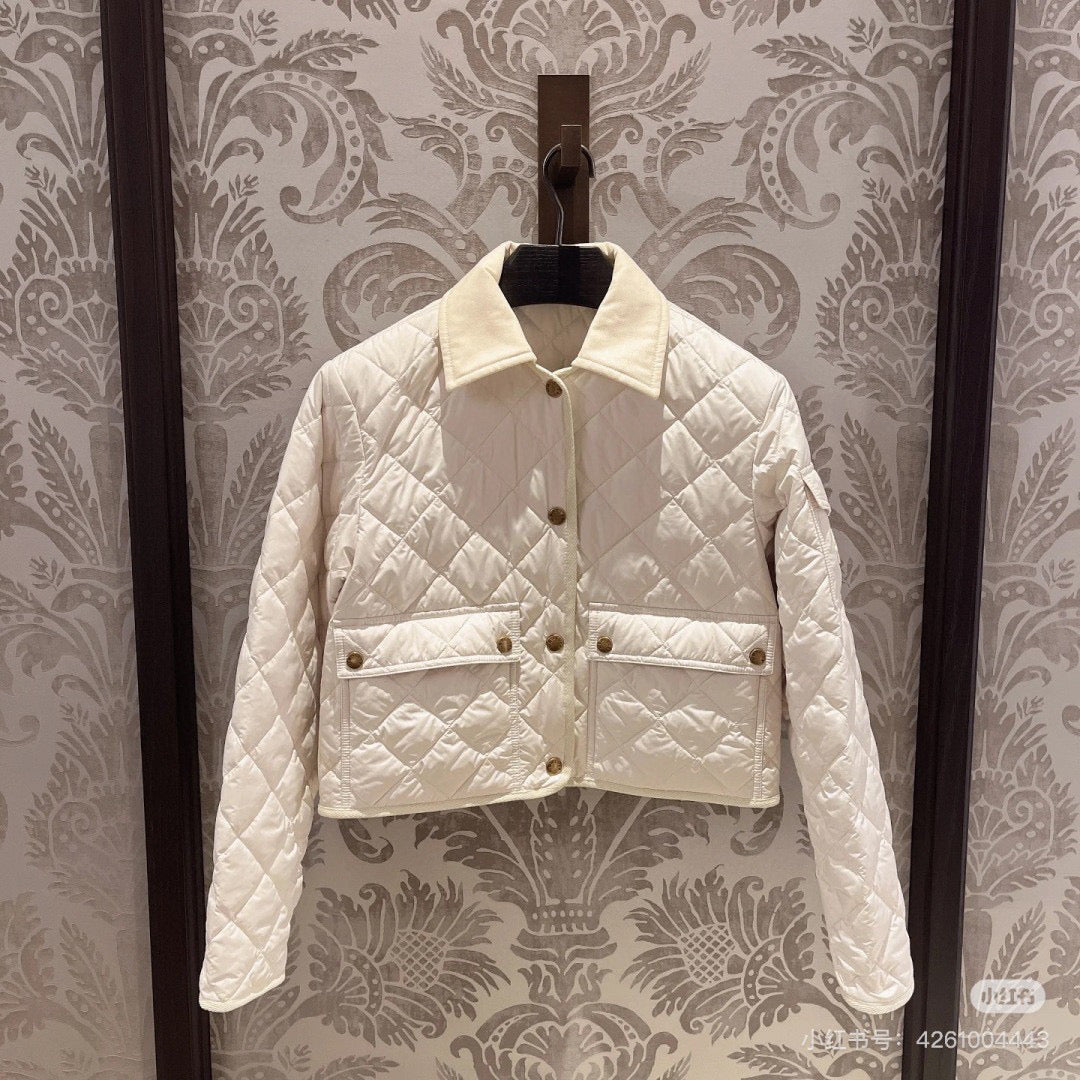 Moncler Diamond Quilted Padded Short Jacket