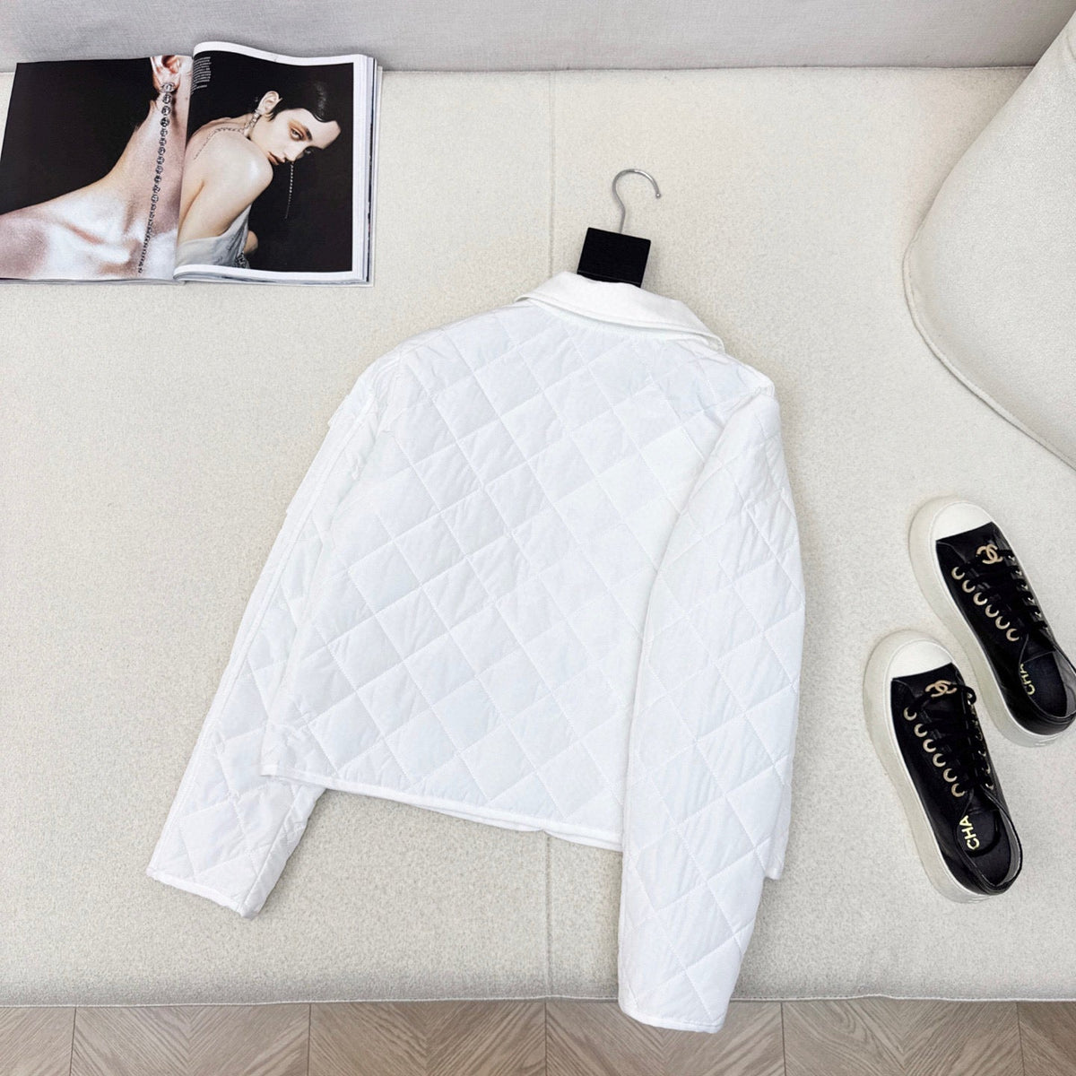 Moncler Diamond Quilted Padded Short Jacket