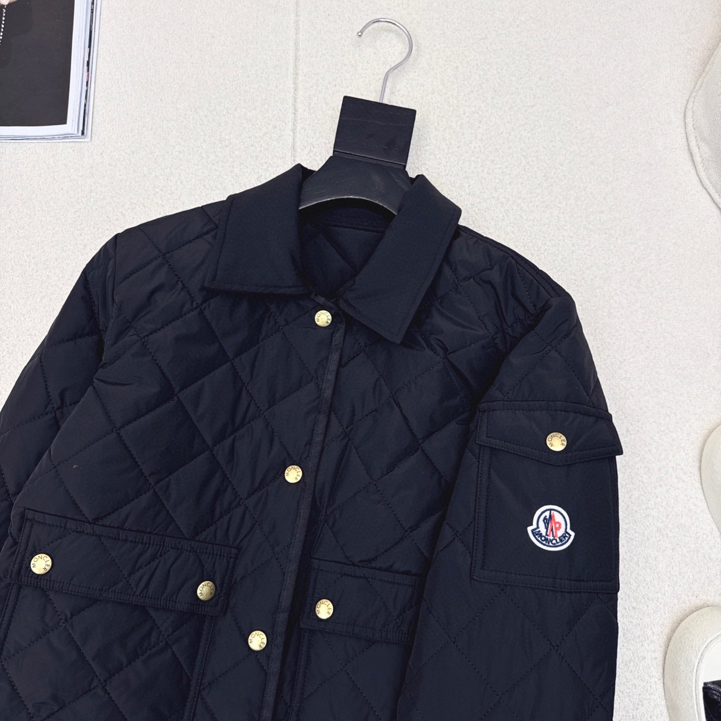 Moncler Diamond Quilted Padded Short Jacket