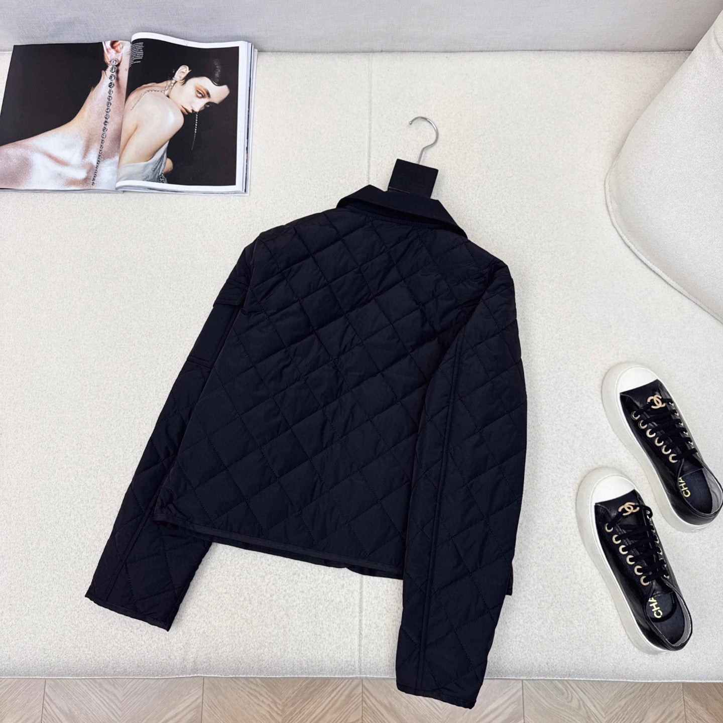 Moncler Diamond Quilted Padded Short Jacket