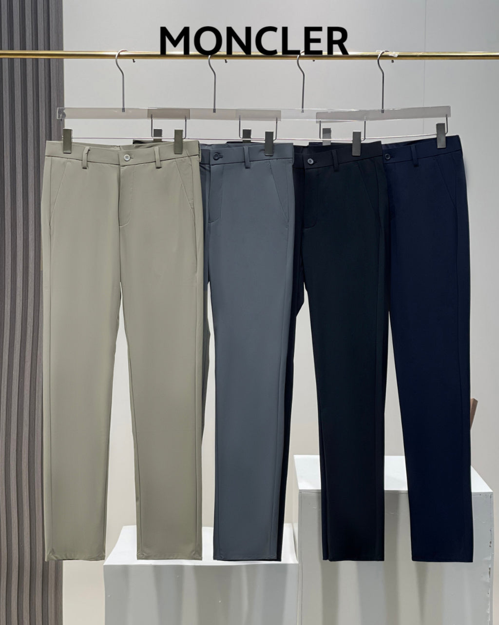 Moncler Men's Ice Silk Business Pants – 2025 Collection