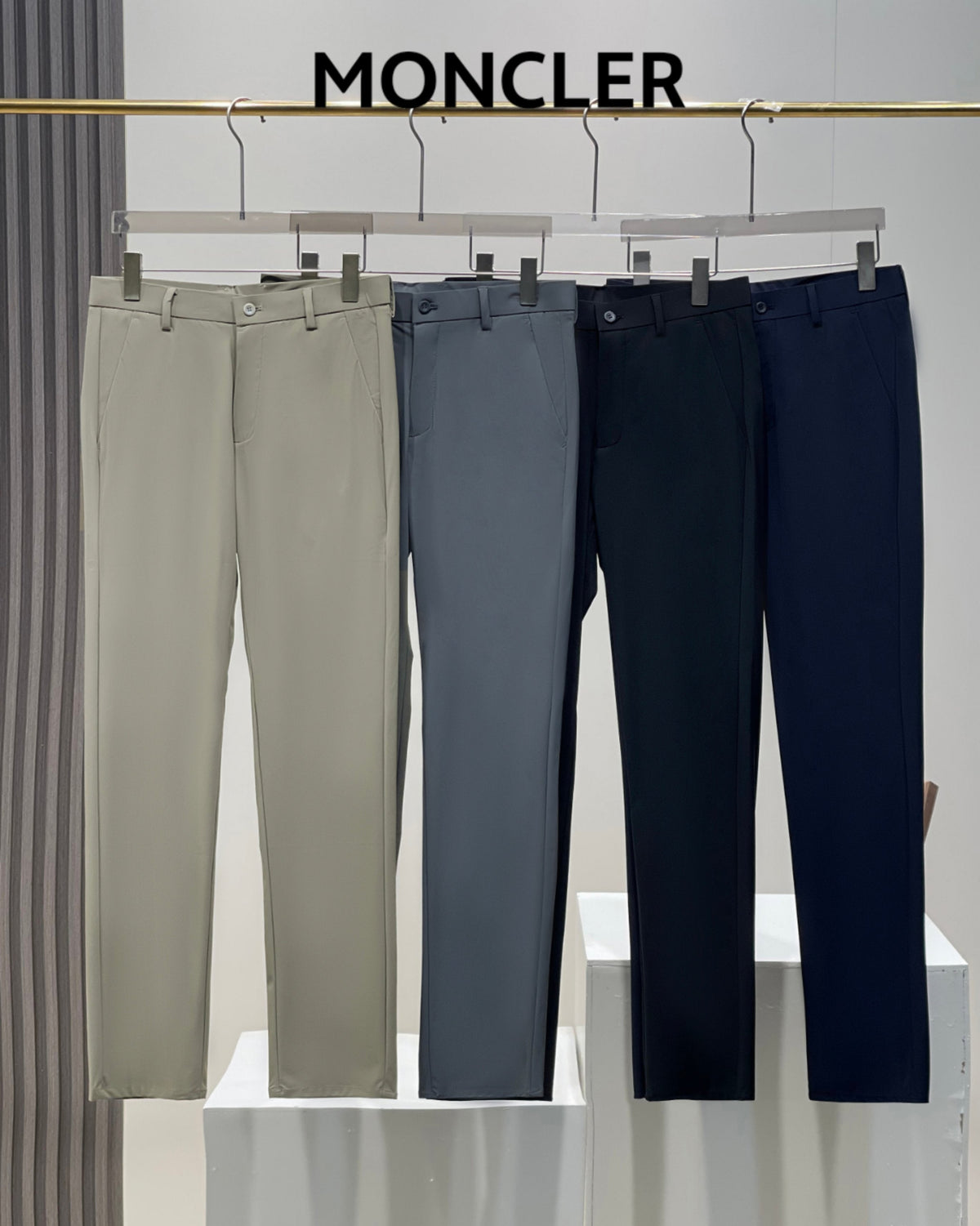 Moncler Men's Ice Silk Business Pants – 2025 Collection