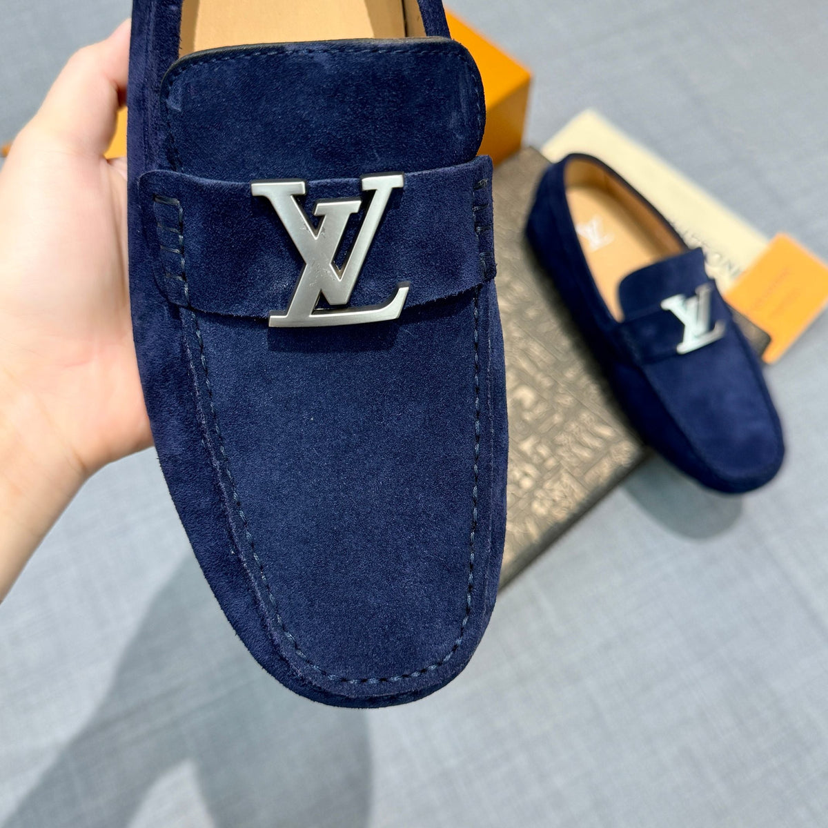 Louis Vuitton Men's Suede Driving Shoes