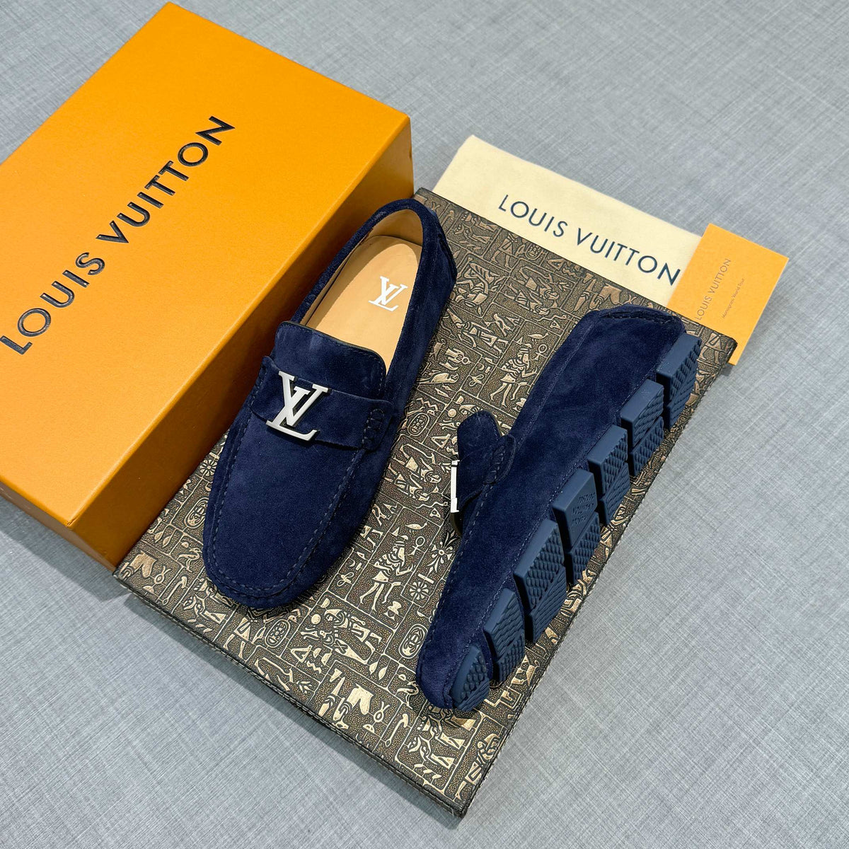 Louis Vuitton Men's Suede Driving Shoes