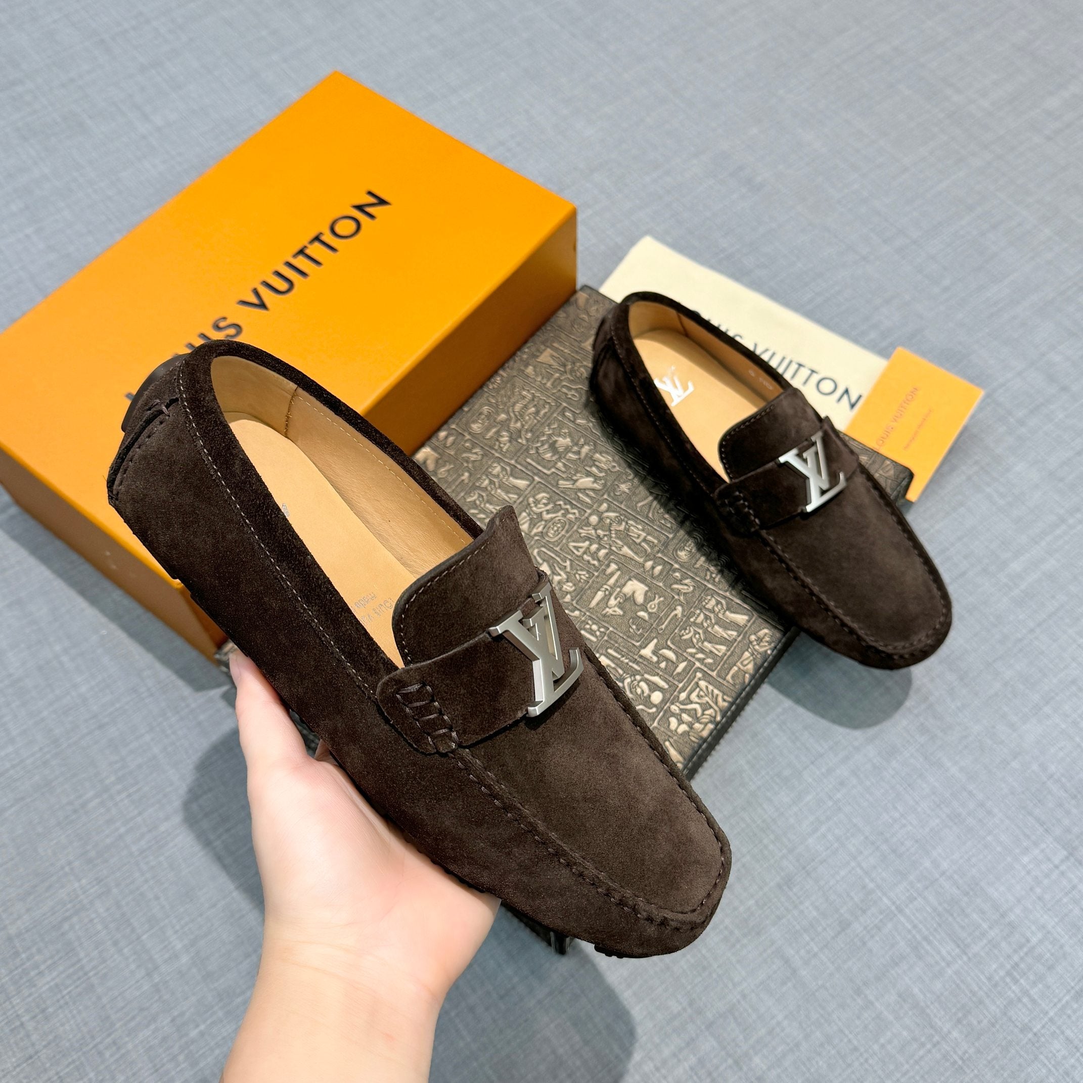 Louis Vuitton Men's Suede Driving Shoes