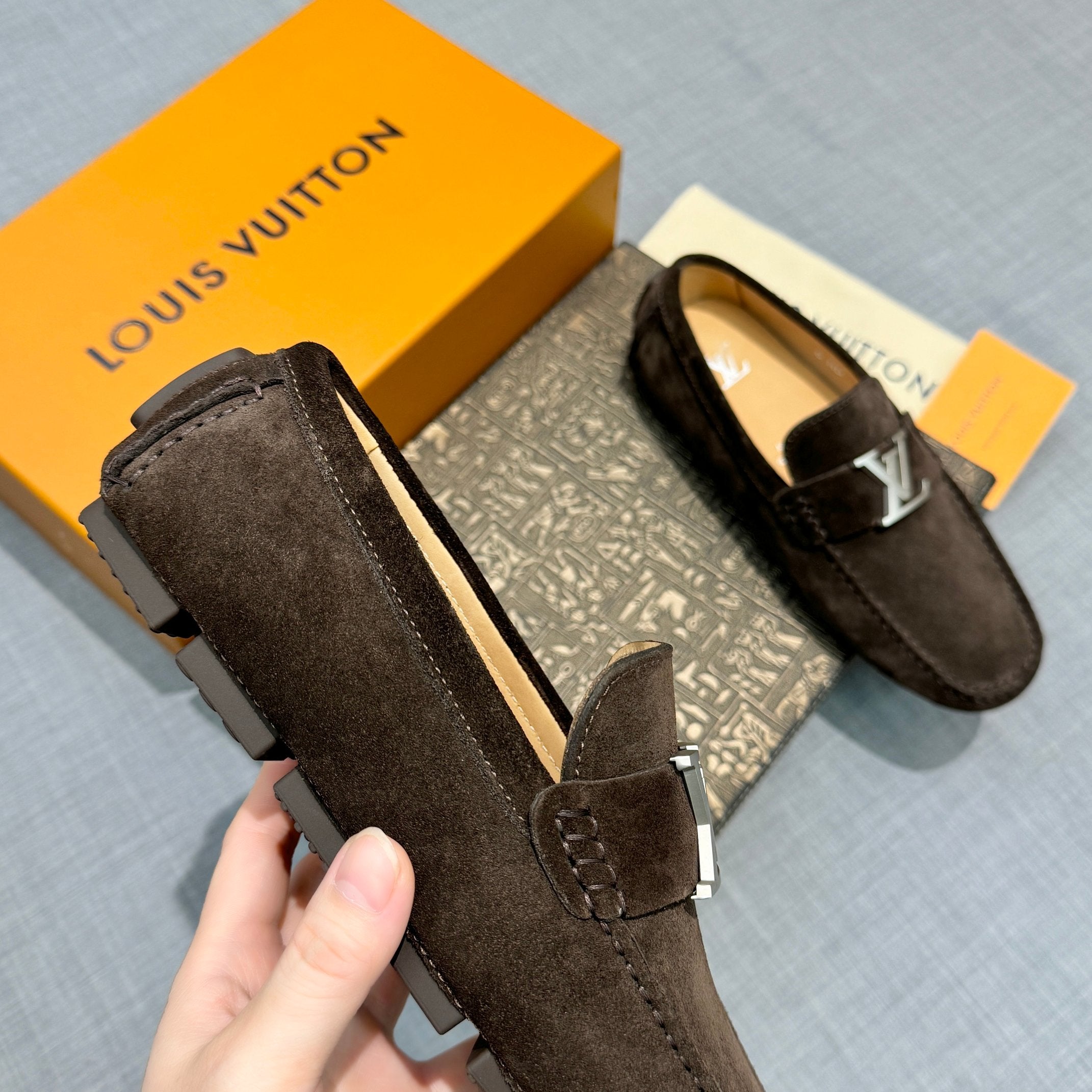 Louis Vuitton Men's Suede Driving Shoes
