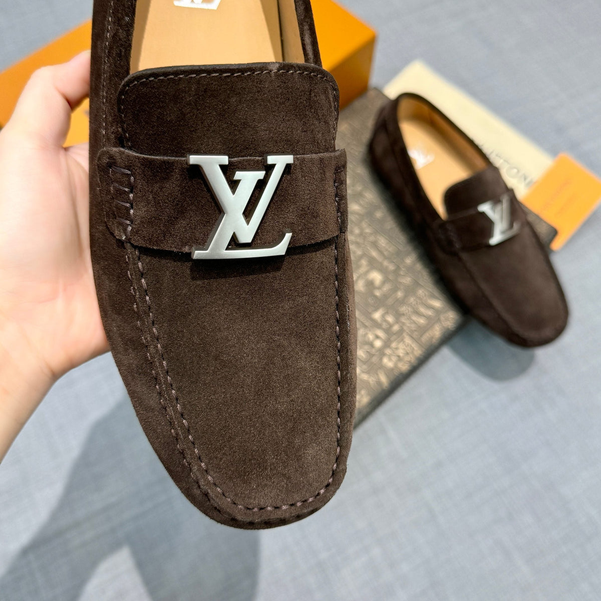 Louis Vuitton Men's Suede Driving Shoes