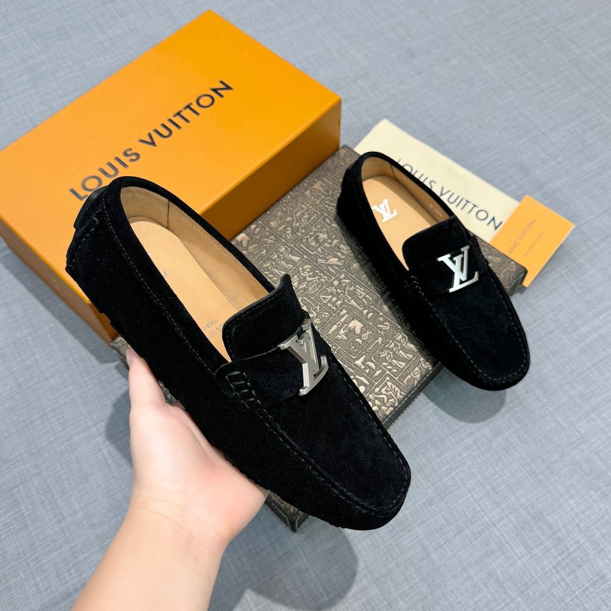 Louis Vuitton Men's Suede Driving Shoes