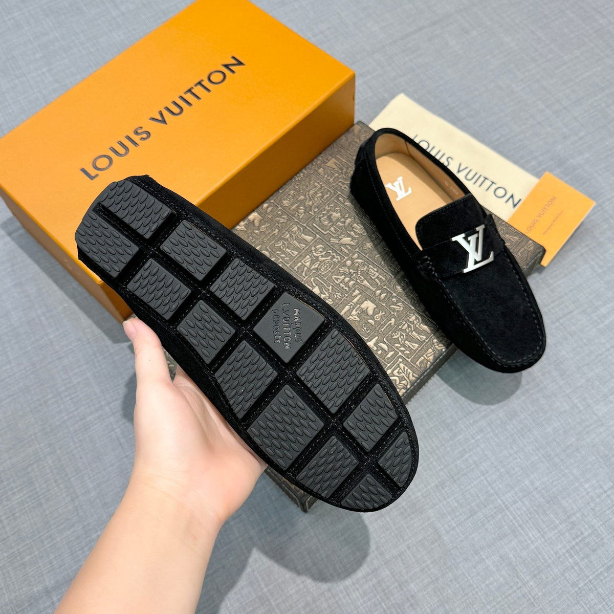 Louis Vuitton Men's Suede Driving Shoes