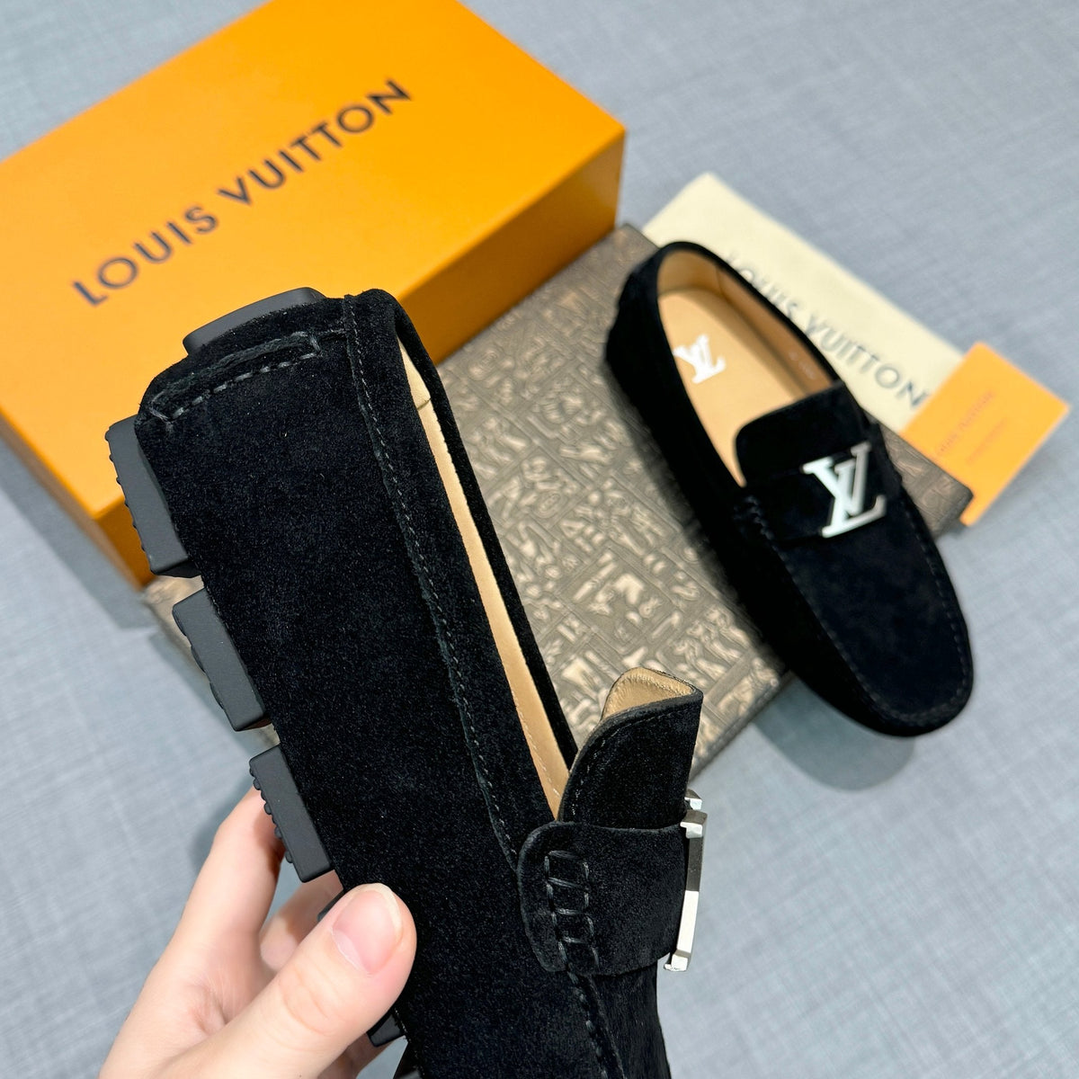 Louis Vuitton Men's Suede Driving Shoes