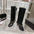 Chanel 25B Runway Chain Knee-High Boots – Autumn/Winter Collection
