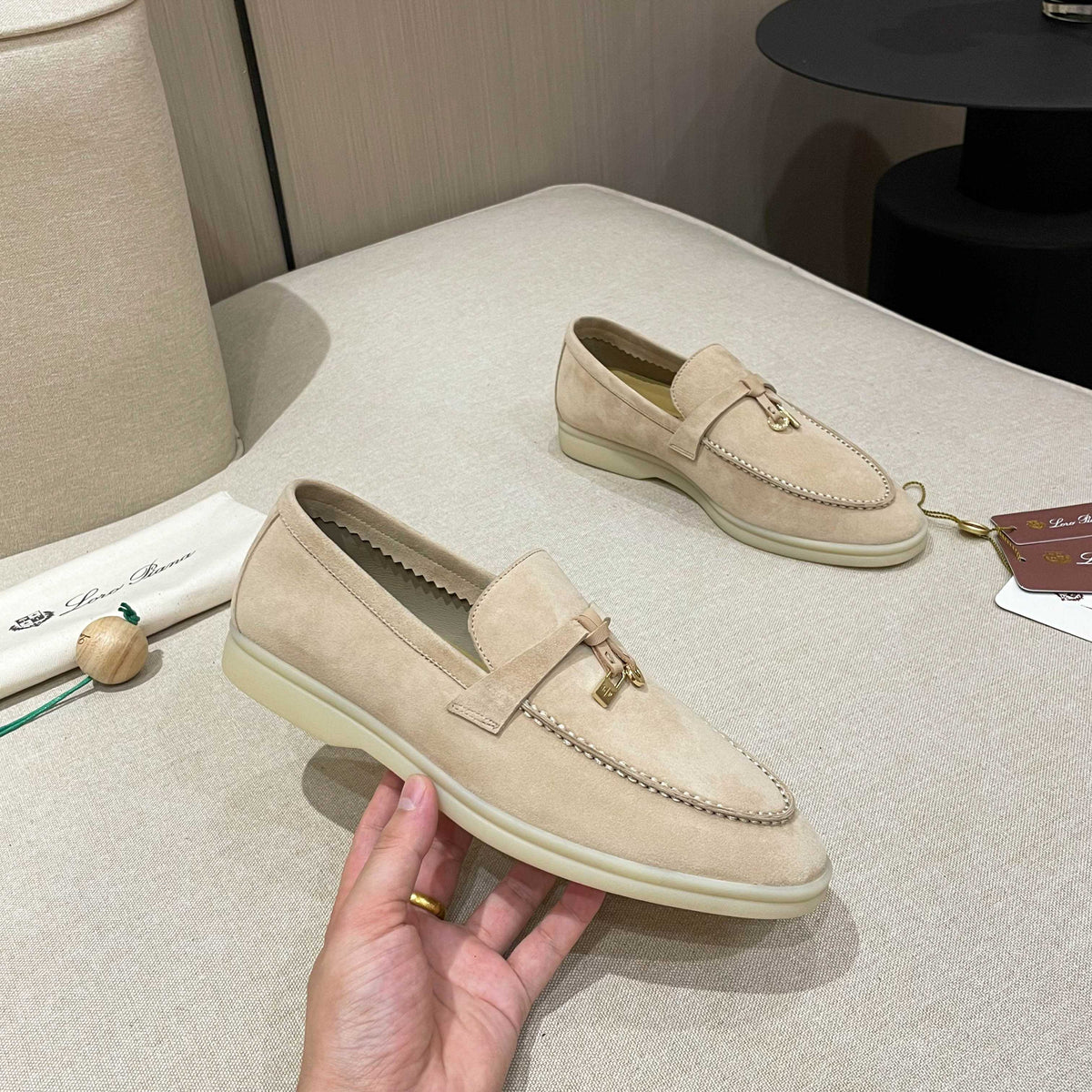 Loro Piana Summer Charms Walk Moccasin Loafers
