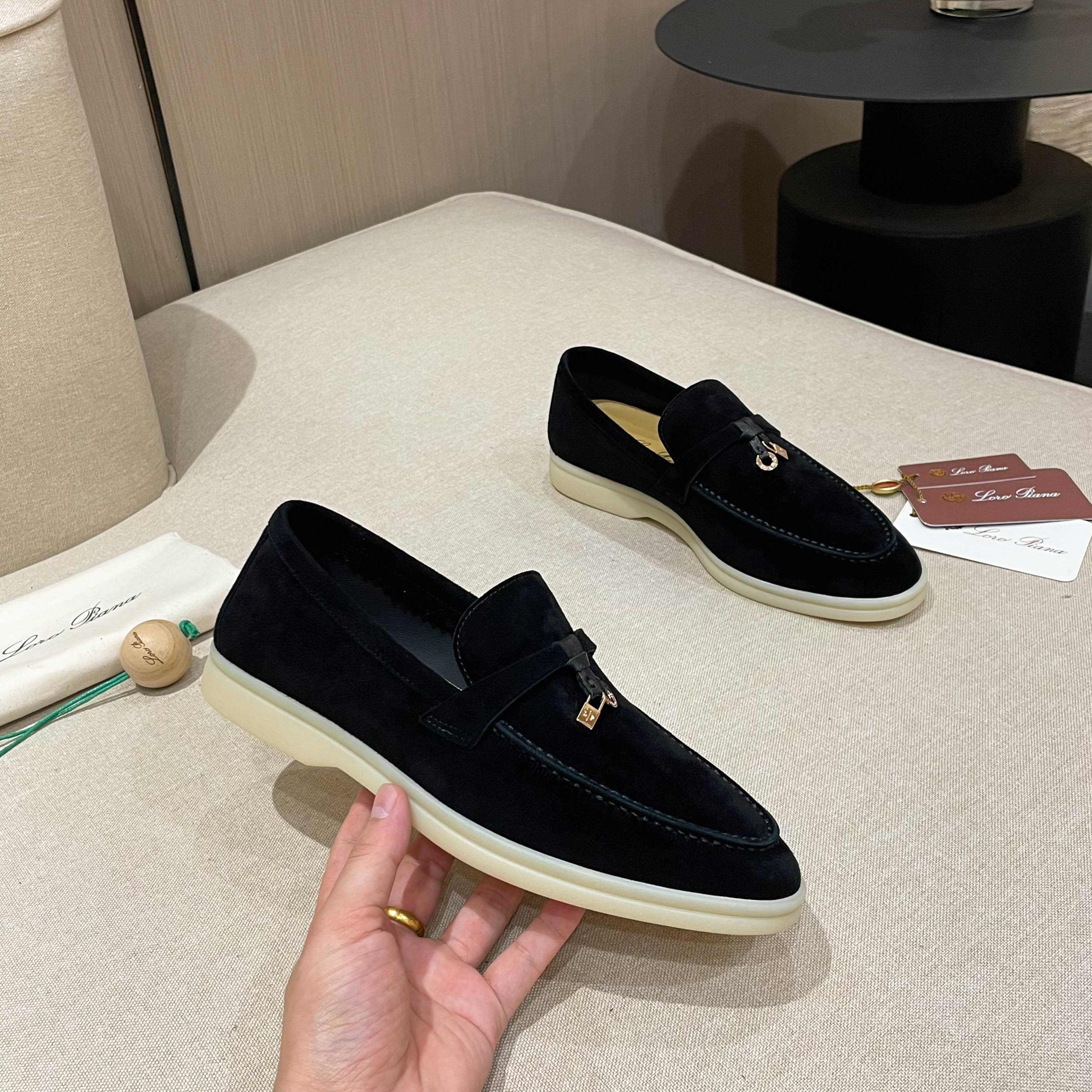 Loro Piana Summer Charms Walk Moccasin Loafers