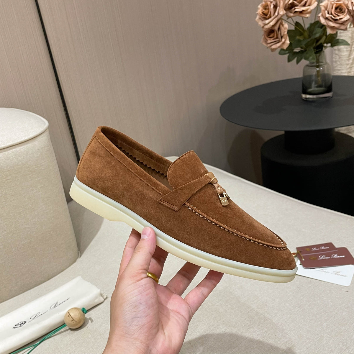 Loro Piana Summer Charms Walk Moccasin Loafers