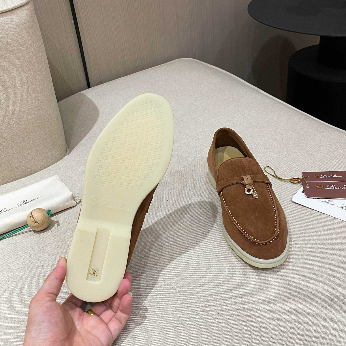 Loro Piana Summer Charms Walk Moccasin Loafers