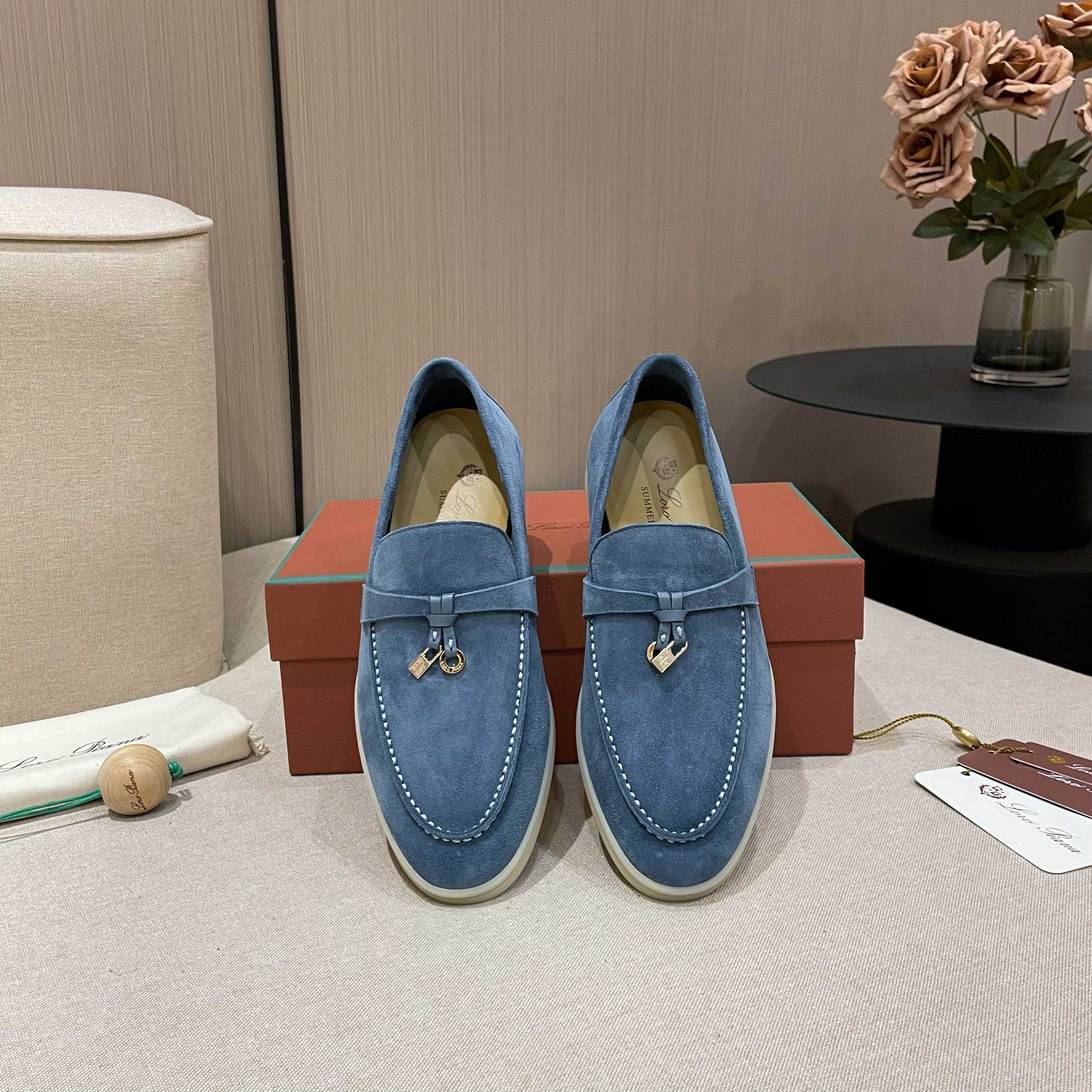 Loro Piana Summer Charms Walk Moccasin Loafers