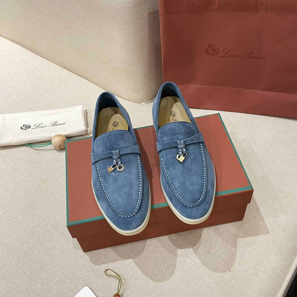 Loro Piana Summer Charms Walk Moccasin Loafers