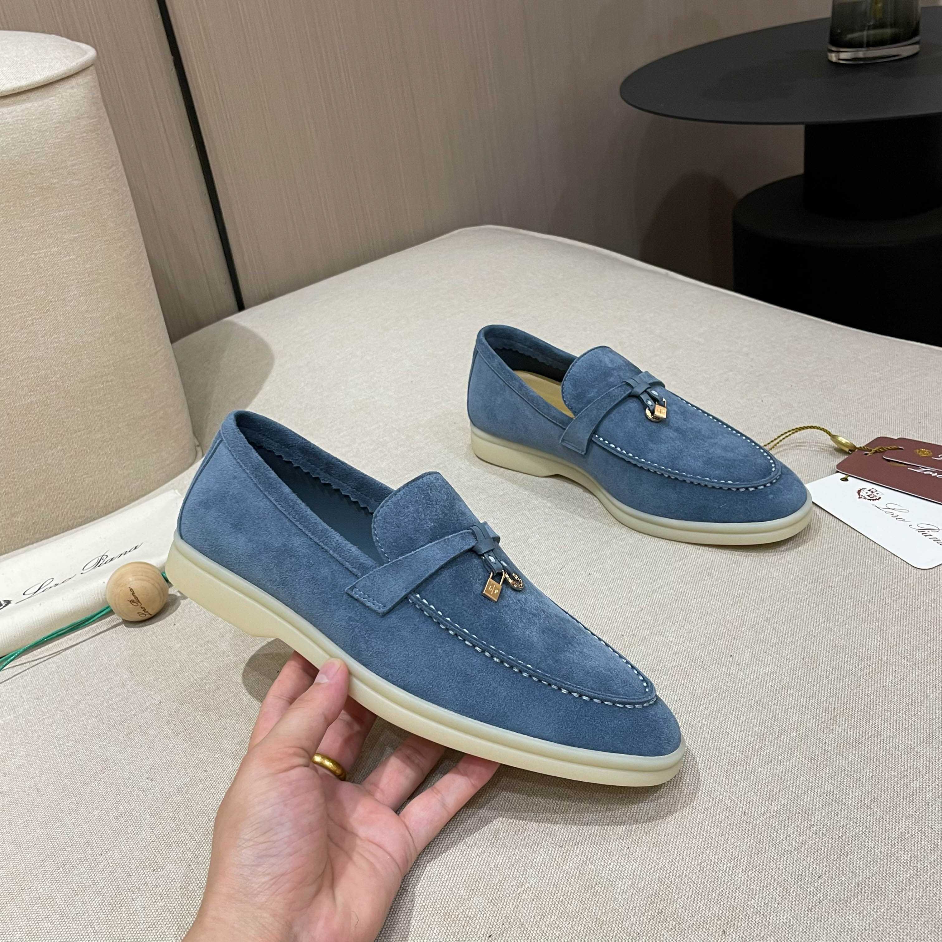 Loro Piana Summer Charms Walk Moccasin Loafers