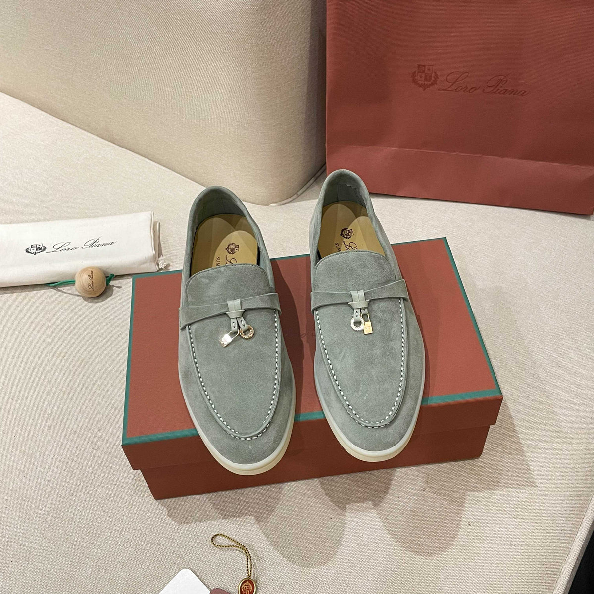 Loro Piana Summer Charms Walk Moccasin Loafers