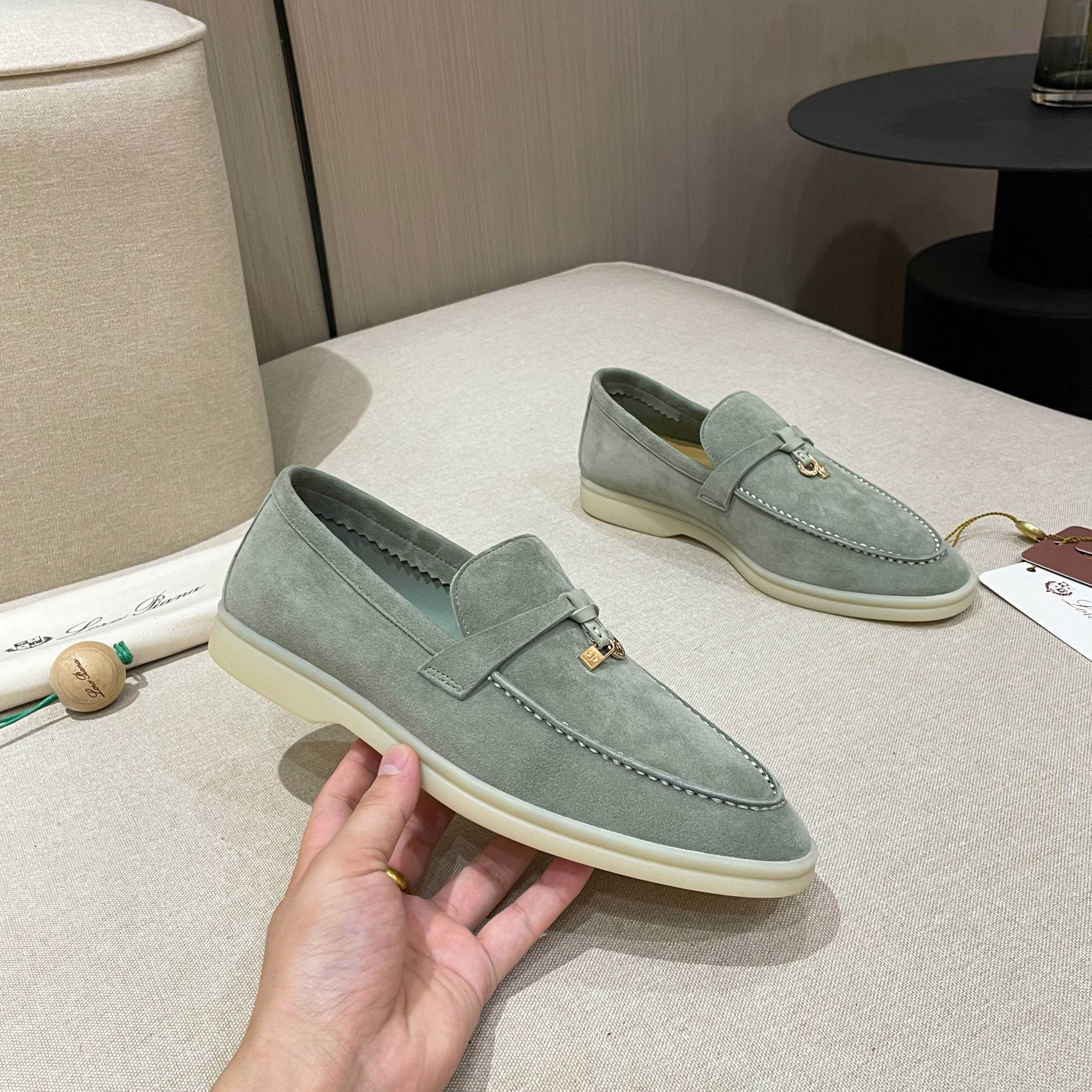 Loro Piana Summer Charms Walk Moccasin Loafers