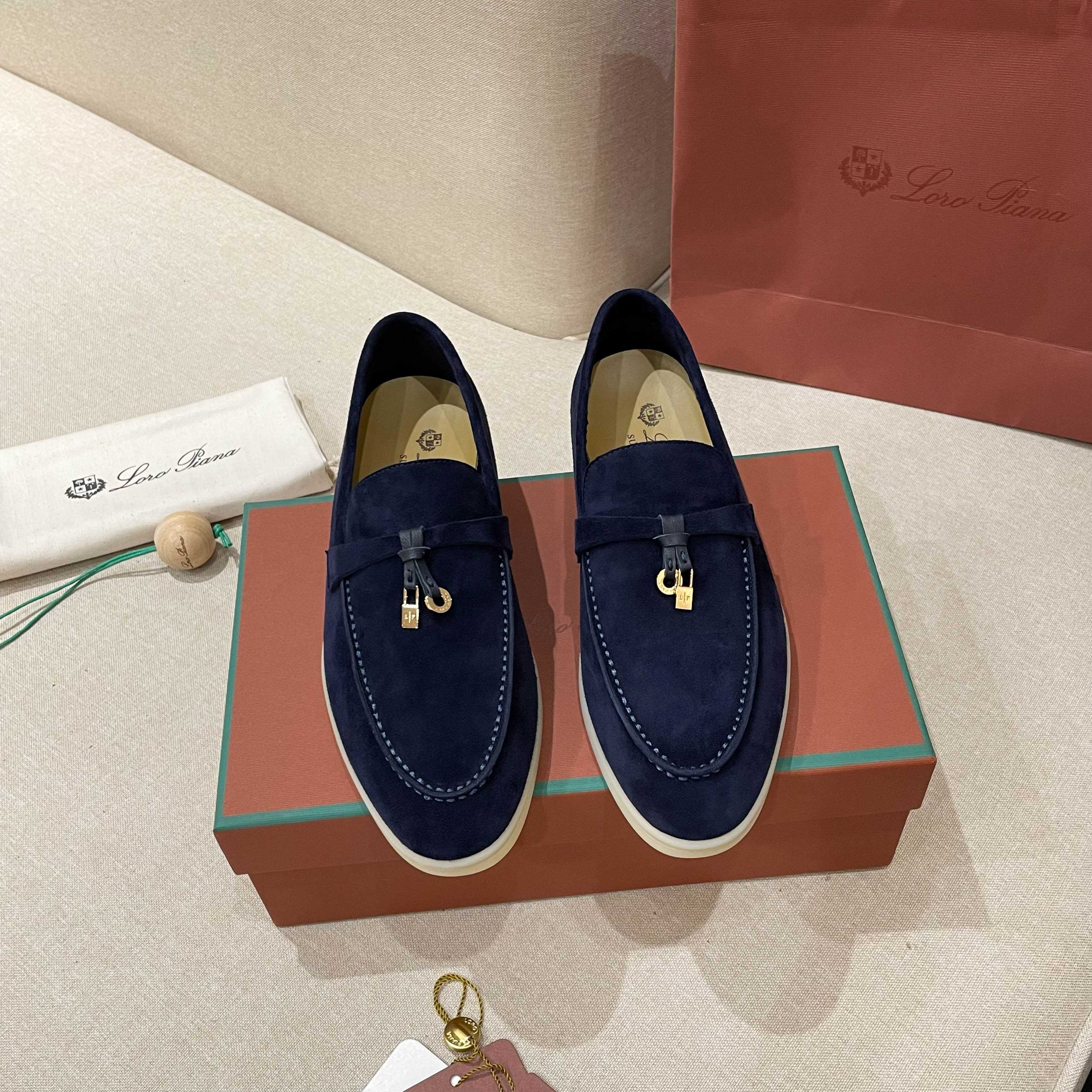 Loro Piana Summer Charms Walk Moccasin Loafers