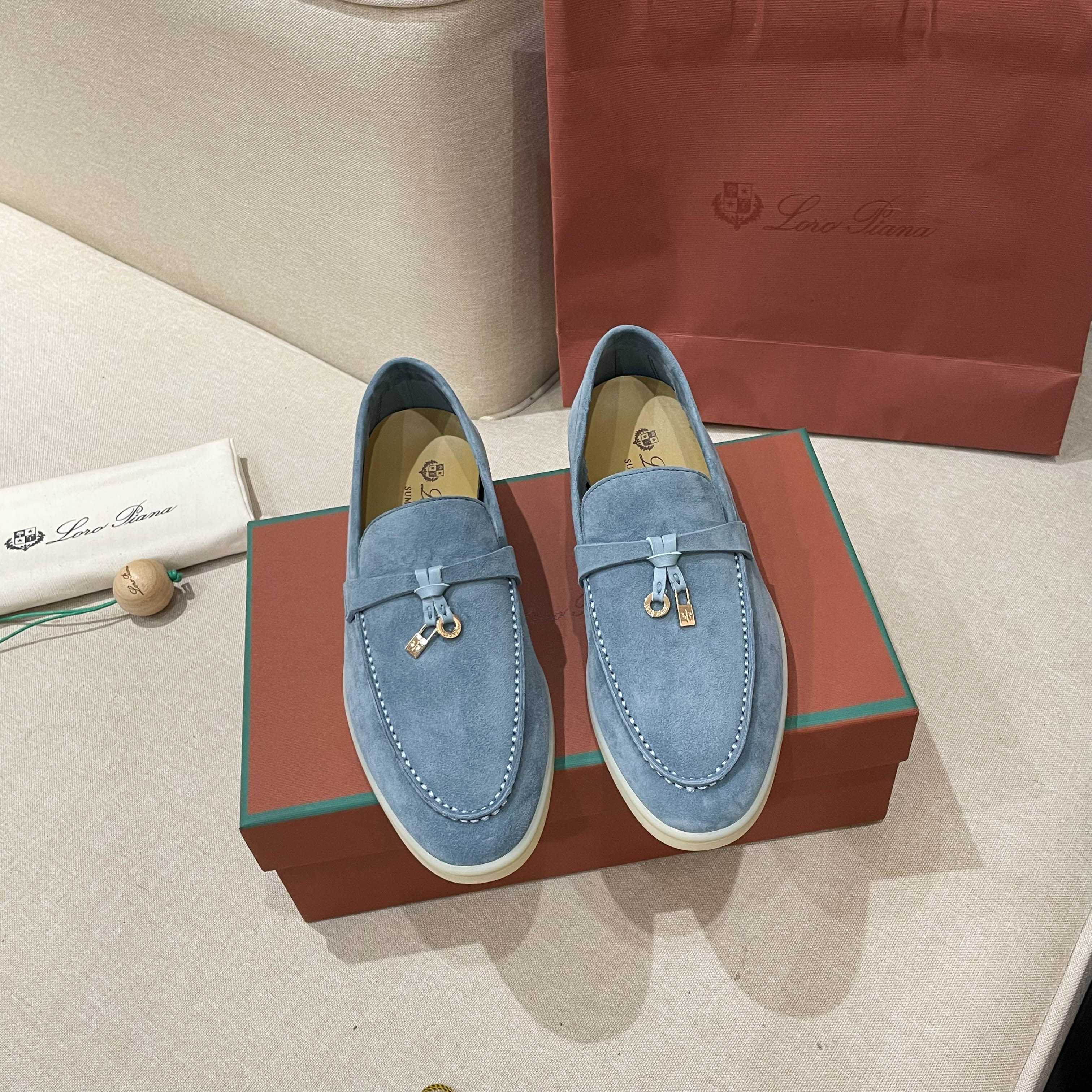 Loro Piana Summer Charms Walk Moccasin Loafers