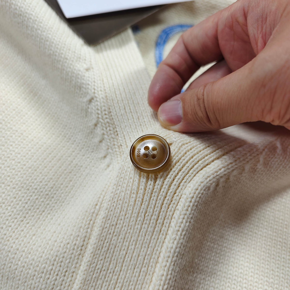 Dior CD Letter Embroidered Knit Cardigan – 2025 Fall