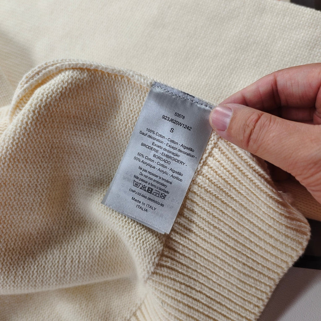 Dior CD Letter Embroidered Knit Cardigan – 2025 Fall